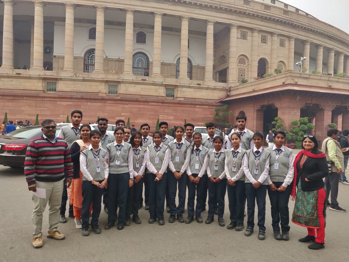  Visit to Parliament House- Students of class XI Arts visited Parliament House on 12/12/2019 as a part of experiential learning.