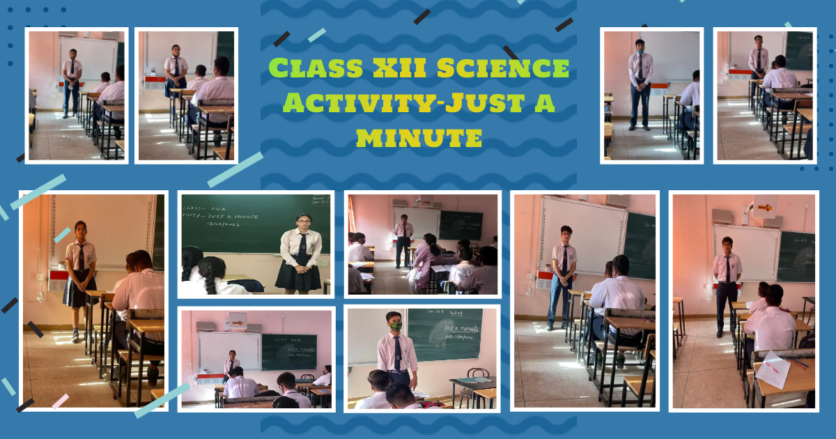 JUST A MINUTE ACTIVITY
