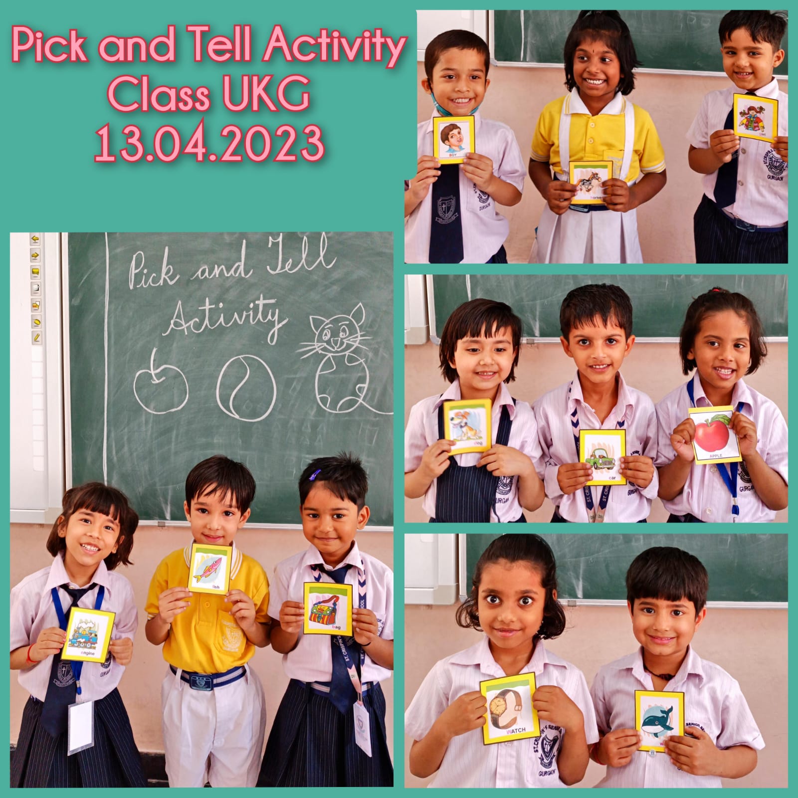 LKG AND UKG CLASS ACTIVITIES FOR THE MONTH OF APRIL 2023