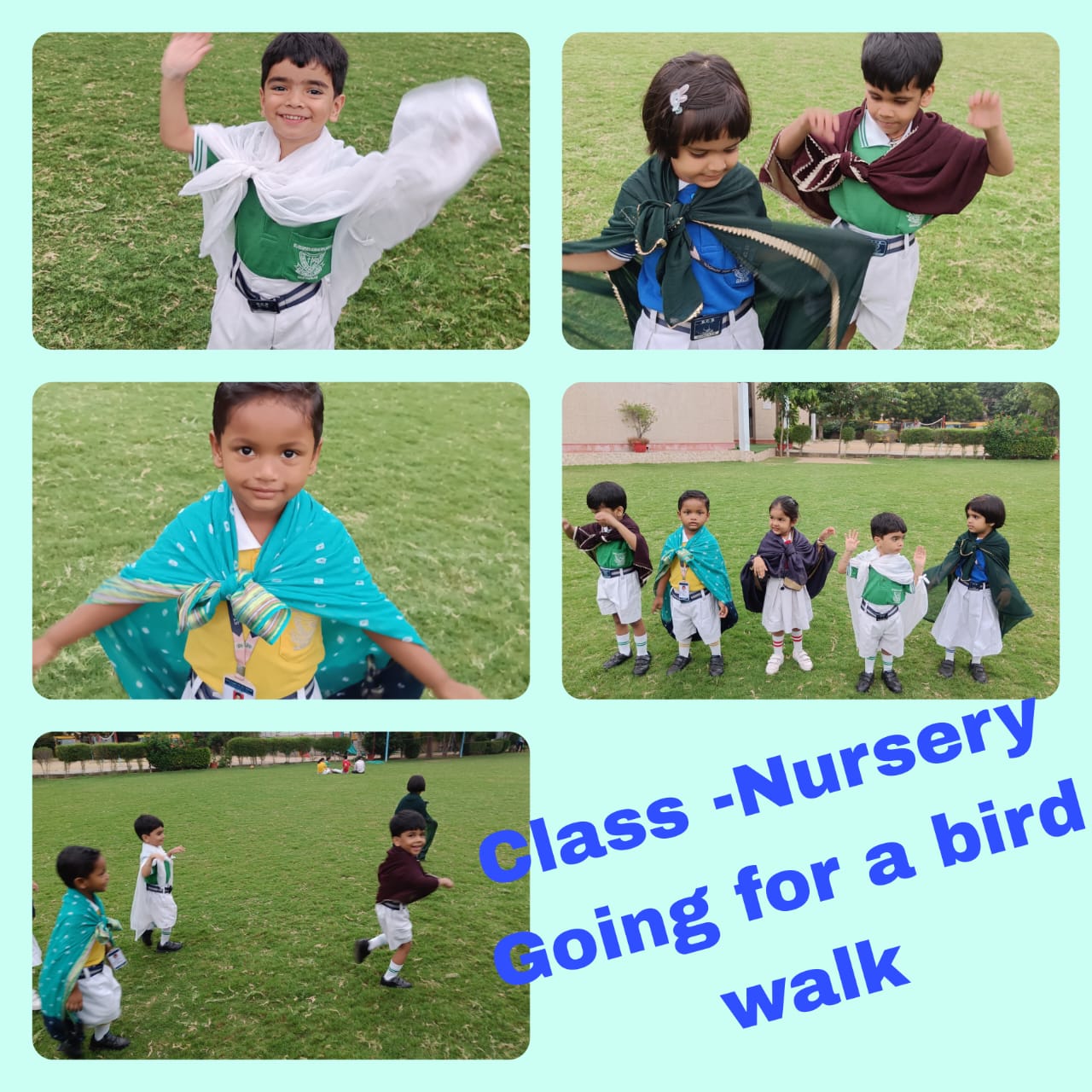 CLASS NURSERY- GOING FOR A BIRD WALK ACTIVITY