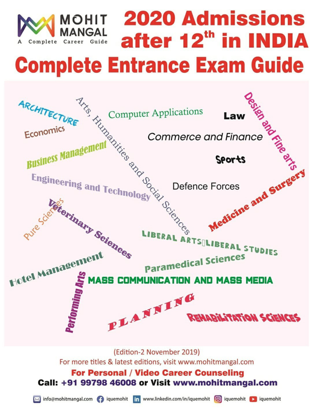 2020 Admissions after 12th in INDIA Complete Entrance Exam Guide